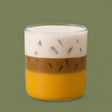 Iced mango latte