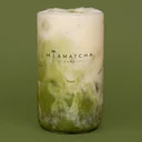 Iced yuzu matcha latte