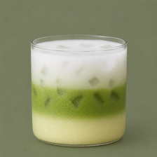 Iced calpico matcha