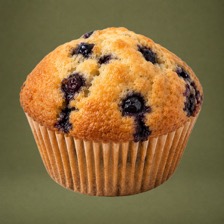 Vanilla blueberry muffin