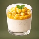 Vanilla mango panna cotta