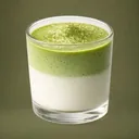 Vanilla matcha panna cotta